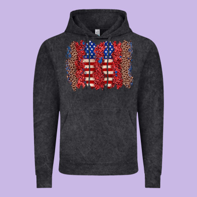 4th Of July Brushstroke Vintage Hoodie Designed By Zillion Design Studio