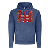 Vintage Denim 4th of july brushstroke Vintage Hoodie - Zillion Design Studio