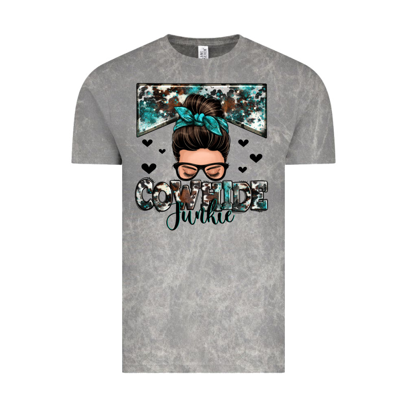Cowhide Junkie Messy Bun Vintage Tee by Zillion Design Studio | Teevron