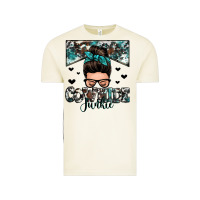 Vintage Arctic cowhide junkie messy bun Vintage Tee - Zillion Design Studio