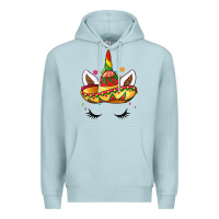 Blue Mist unicorn and sombrero Premium Hoodie - LillyAllenDesigns