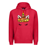 Cardinal unicorn and sombrero Premium Hoodie - LillyAllenDesigns