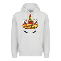 Dove Grey unicorn and sombrero Premium Hoodie - LillyAllenDesigns