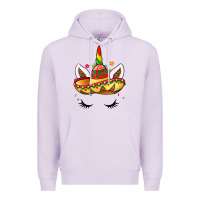 Lilac unicorn and sombrero Premium Hoodie - LillyAllenDesigns