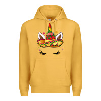 Mustard unicorn and sombrero Premium Hoodie - LillyAllenDesigns