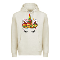 Oatmeal Heather unicorn and sombrero Premium Hoodie - LillyAllenDesigns