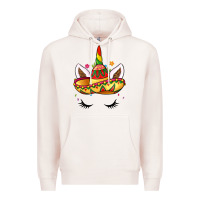 Pale Pink unicorn and sombrero Premium Hoodie - LillyAllenDesigns