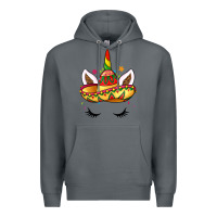Rock unicorn and sombrero Premium Hoodie - LillyAllenDesigns
