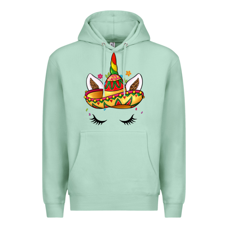 Unicorn And Sombrero Premium Hoodie by LillyAllenDesigns | Teevron