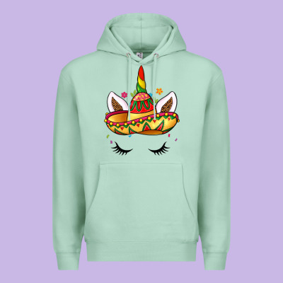 Unicorn And Sombrero Premium Hoodie Designed By Lillyallendesigns