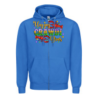 True Royal happy crawdi gras with crawfish Zipper Hoodie - Artiststas