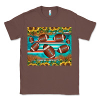 Chestnut football turquoise sunflower Classic Tee - JahusDesignShop