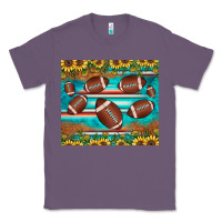 Lavender football turquoise sunflower Classic Tee - JahusDesignShop