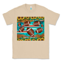 Mushroom football turquoise sunflower Classic Tee - JahusDesignShop