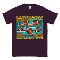 Plum football turquoise sunflower Classic Tee - JahusDesignShop