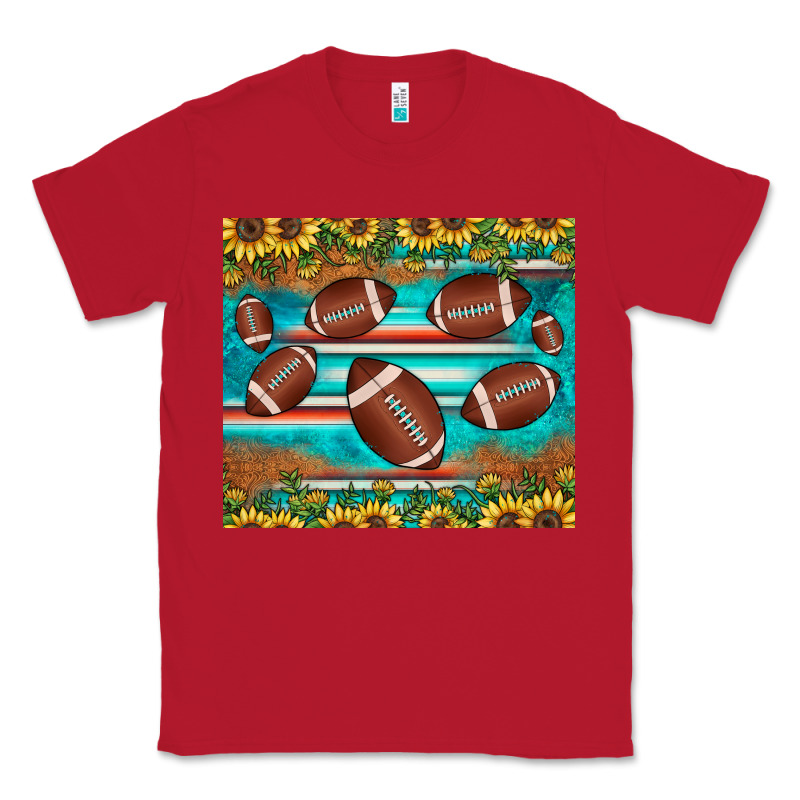 Football Turquoise Sunflower Classic Tee by JahusDesignShop | Teevron
