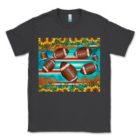 Smoke football turquoise sunflower Classic Tee - JahusDesignShop