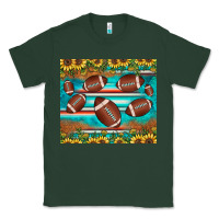 Sports Green football turquoise sunflower Classic Tee - JahusDesignShop