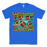 True Royal football turquoise sunflower Classic Tee - JahusDesignShop