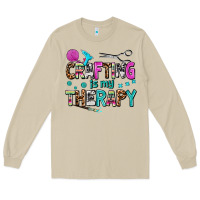 Mushroom crafting is my therapy Long Sleeve Tee - AdoDesignShop