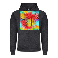 Vintage Black fruits leopard seamless pattern Vintage Hoodie - Zillion Design Studio