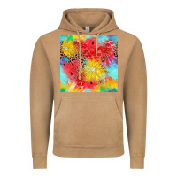 Vintage Camel fruits leopard seamless pattern Vintage Hoodie - Zillion Design Studio