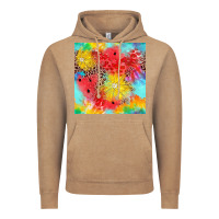 Vintage Coffee fruits leopard seamless pattern Vintage Hoodie - Zillion Design Studio