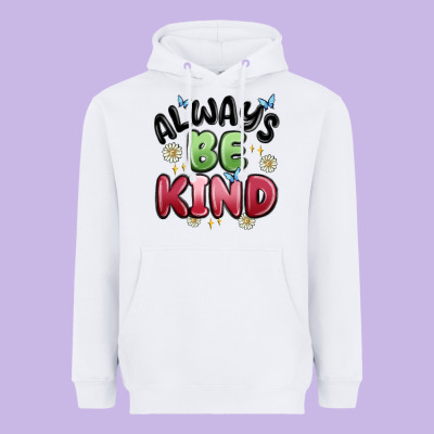 Always Be Kind Heavyweight Hoodie Designed By Maliassmallbusiness