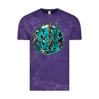 Cloud Purple cowhide mama lighting bolt Vintage Tee - Zillion Design Studio