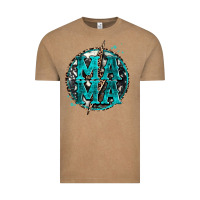 Vintage Coffee cowhide mama lighting bolt Vintage Tee - Zillion Design Studio