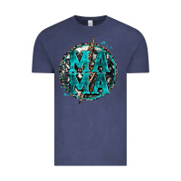 Vintage Denim cowhide mama lighting bolt Vintage Tee - Zillion Design Studio
