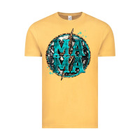 Vintage Mustard cowhide mama lighting bolt Vintage Tee - Zillion Design Studio