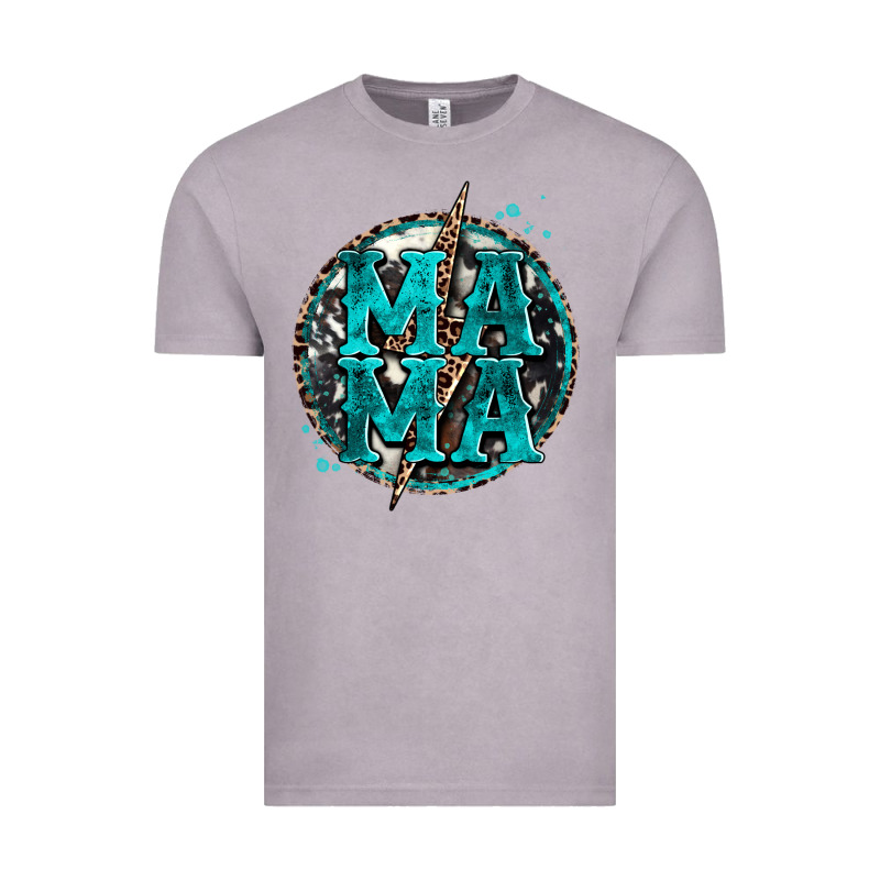 Cowhide Mama Lighting Bolt Vintage Tee by Zillion Design Studio | Teevron