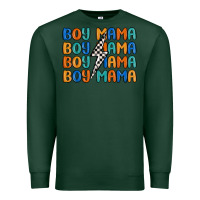 Sports Green boy mama lightning bolt Premium Sweatshirt - MaliasSmallBusiness