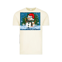 Vintage Arctic snowy christmas snowman Vintage Tee - BarkalooDesign