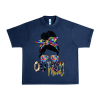 Navy autism mom Urban Heavy Tee - SublimationCraftShop