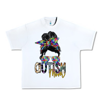 White autism mom Urban Heavy Tee - SublimationCraftShop