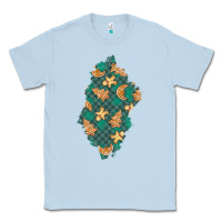 Dusty Blue christmas gingerbread cookies patch Classic Tee - BundleAndBundleShop