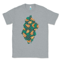 Heather Grey christmas gingerbread cookies patch Classic Tee - BundleAndBundleShop
