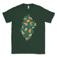 Sports Green christmas gingerbread cookies patch Classic Tee - BundleAndBundleShop