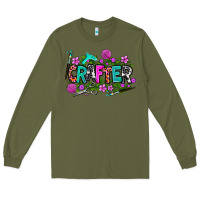 Army Green crafter Long Sleeve Tee - AdoDesignShop