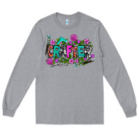 Heather Grey crafter Long Sleeve Tee - AdoDesignShop