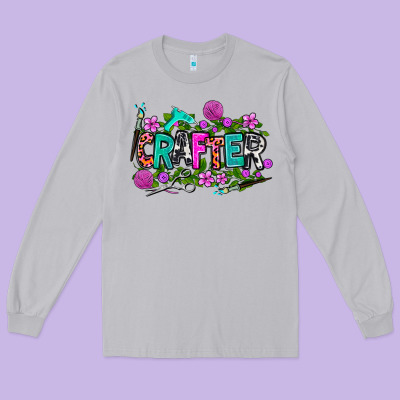 Crafter Long Sleeve Tee Designed By Adodesignshop