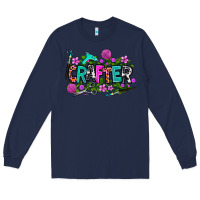 Navy crafter Long Sleeve Tee - AdoDesignShop