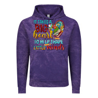 Cloud Purple big heart to help shape little minds tbw Vintage Hoodie - texasbilliewilder