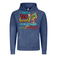 Vintage Denim big heart to help shape little minds tbw Vintage Hoodie - texasbilliewilder