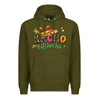 Army Green nacho bitchacho Premium Hoodie - LillyAllenDesigns