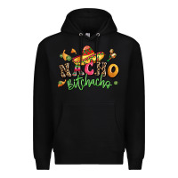 Black nacho bitchacho Premium Hoodie - LillyAllenDesigns