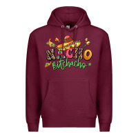 Burgundy nacho bitchacho Premium Hoodie - LillyAllenDesigns