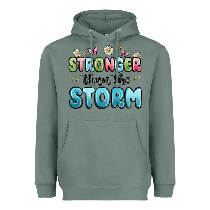 Stronger Than The Storm Heavyweight Hoodie by MaliasSmallBusiness | Teevron